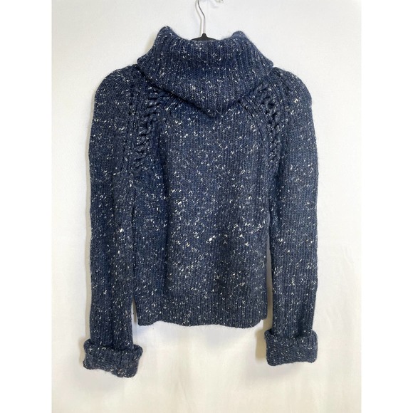 Veronica Beard Sweaters - VERONICA BEARD Indie Wool Alpaca Silk Turtleneck Sweater Marl Blue Small